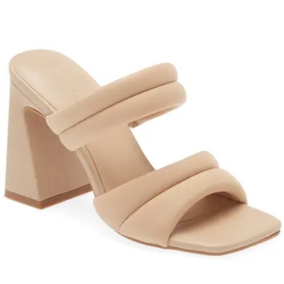 Beige Open Edit Stella Block Heel Sandals - Picture 2 of 4